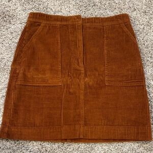 GAP Rust Corduroy Mini Skirt